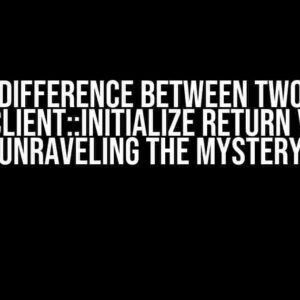 Difference between two IAudioClient::Initialize return values: Unraveling the Mystery