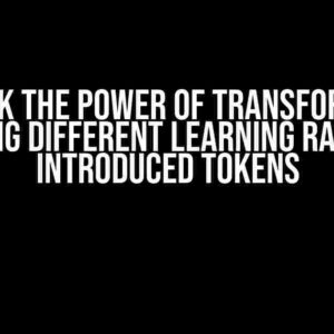 Unlock the Power of Transformers: Applying Different Learning Rates for Introduced Tokens